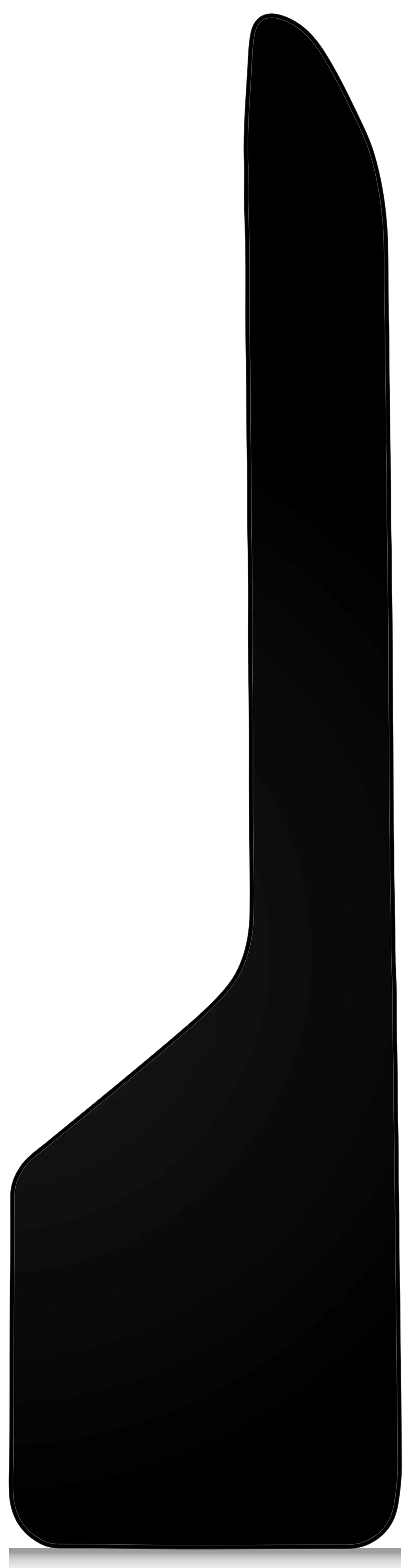 17050R01 – PLASTICOLOR Mud Flap, Universal 12 Inch x 48 Inch Single Flat Without Logo Black Screw On With Mounting Ha...
